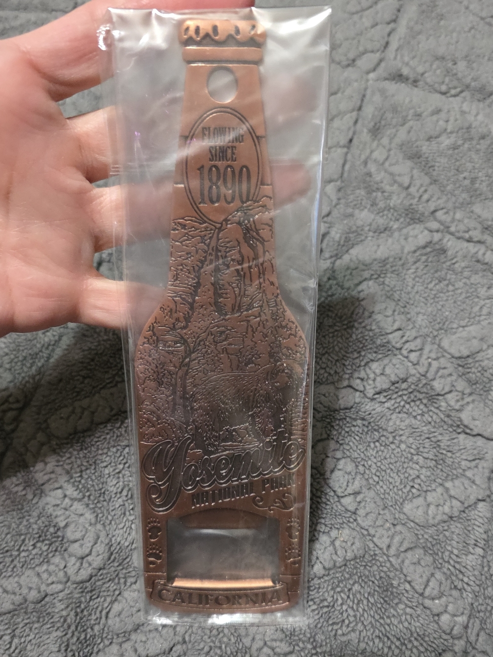 Yosemite National Park Copper Bottle Opener - California Souvenir 8x2.5"